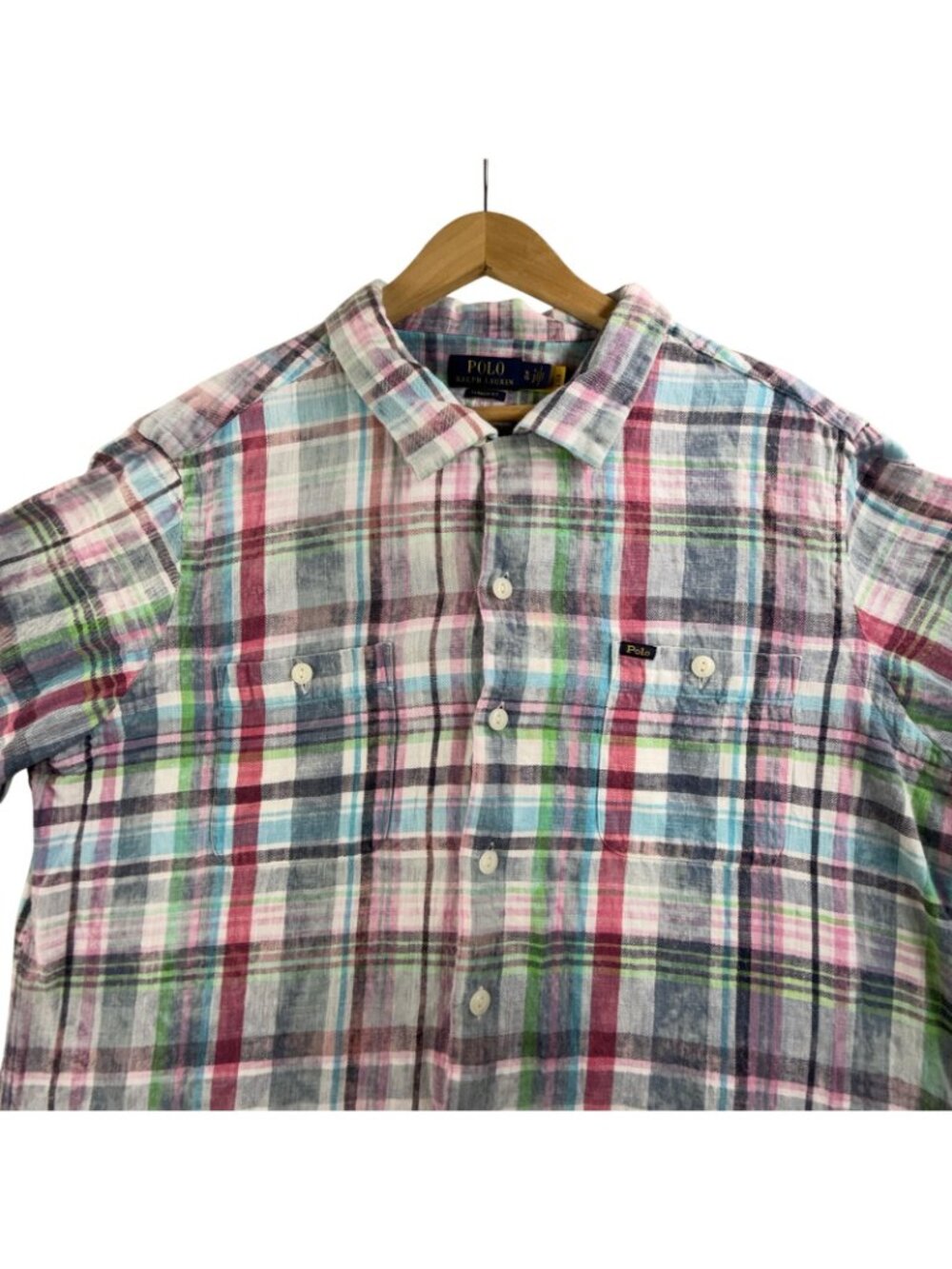 Polo Ralph Lauren Shirt Mens XL Multicolor Plaid Button Up Long Sleeve Classic - Picture 4 of 15